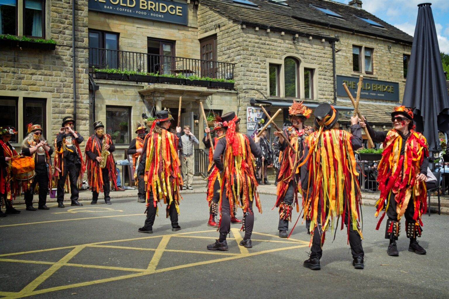 Unobtrusive documentary photography of a live folk performance in Holmfirth, Yorkshire