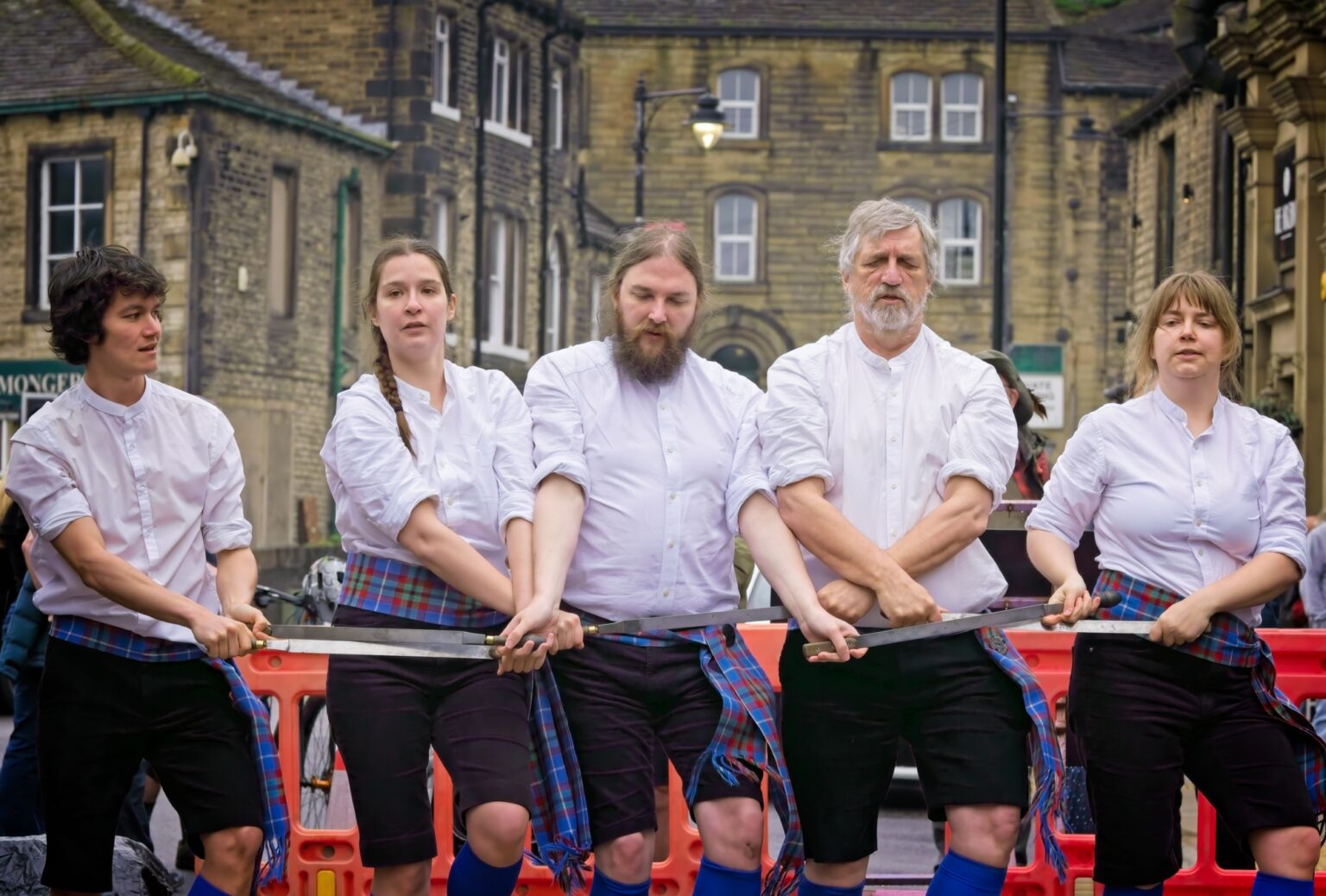 Unobtrusive documentary photography of a live folk performance in Holmfirth, Yorkshire